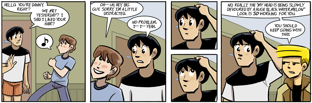 watch it mike your hair isn't even three dimensional