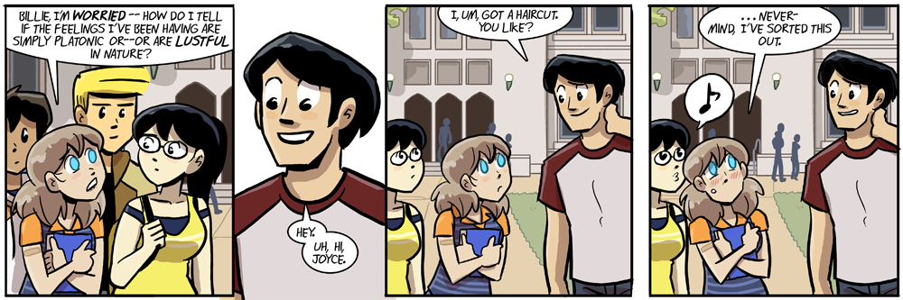 designed this new hairstyle for him months and months ago, FINALLY