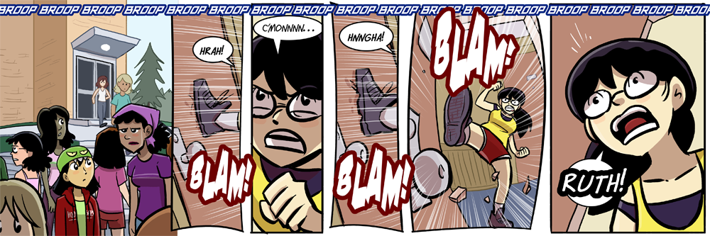 she's safe so long as there aren't any trucks in there