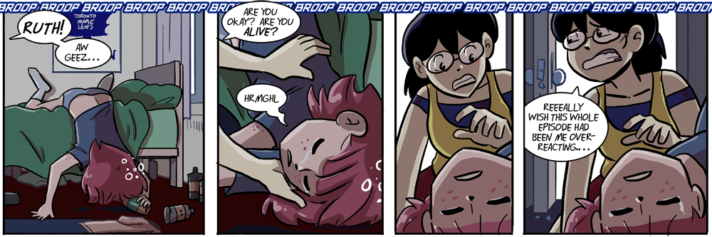 none of my bespectacled redhead characters know how to sleep on a bed do they