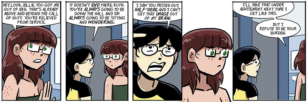 oh for the love of god someone get that girl to a doctor