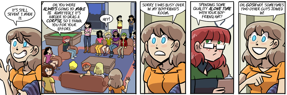 oh hello every named character in joyce's wing of the dorm building