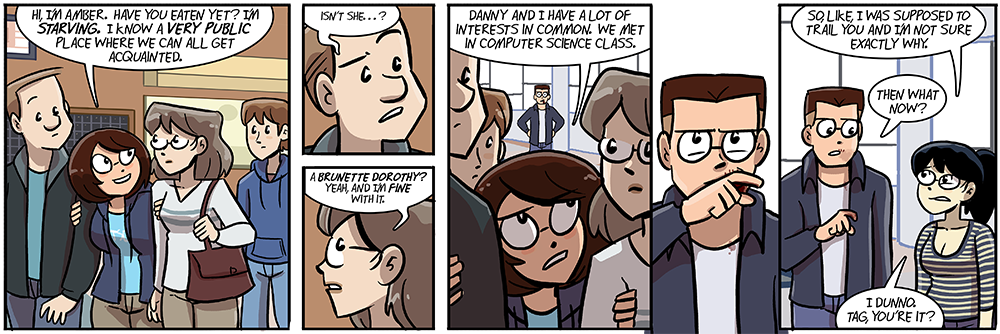 'so hey you look like a mean version of ruth's brother, what's up with that'