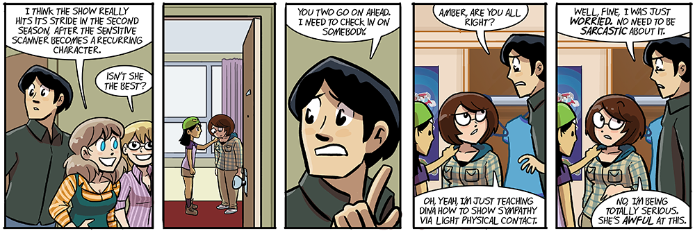 she's a very sensitive scanner