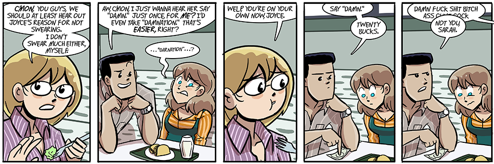 as a teenager i would seriously say 'darnation' instead of 'damnation'