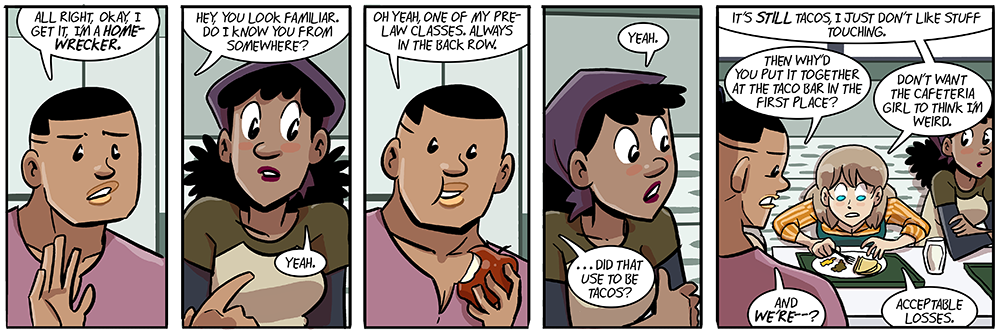 everything on joyce's plate has a restraining order against everything else on the plate