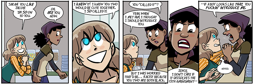 'dammit joyce there's a protocol here'