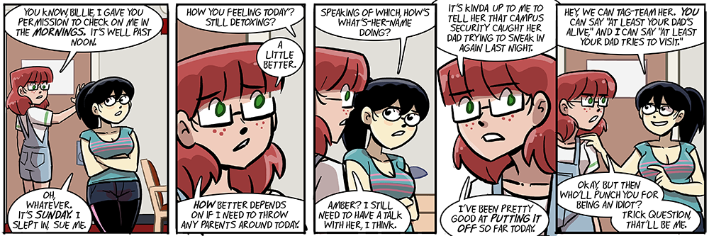 billie offers a unique sort of 'help'