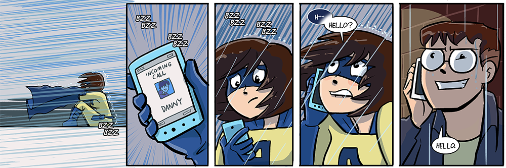 'i'm having trouble hearing you - are you in traffic?'  'i'm ... on traffic?'