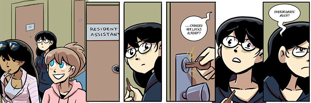 i realize i'm the one who's drawing it, but it's still really weird to see billie keeping her hair down