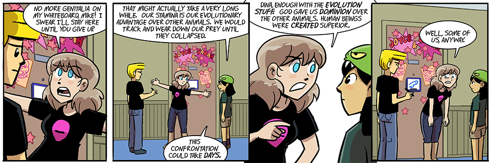 hoisted on my intelligently-designed petard