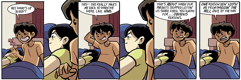 hey remember that time i bragged to you about being in bed with a girl, well