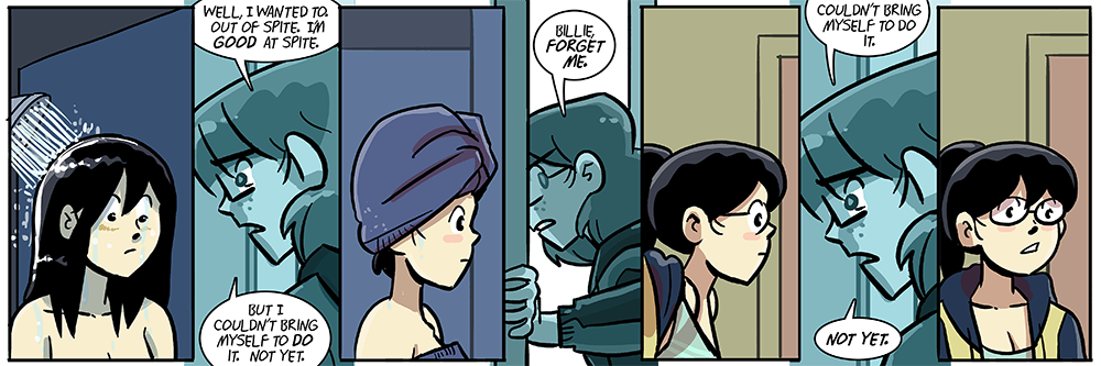 also billie realizes that her father is the comedian