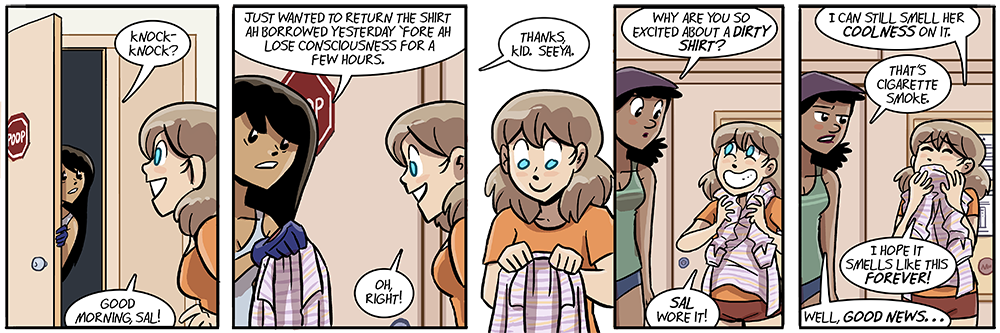 'ooh i found one of her hairs in here, gonna put it with the rest of my collection'