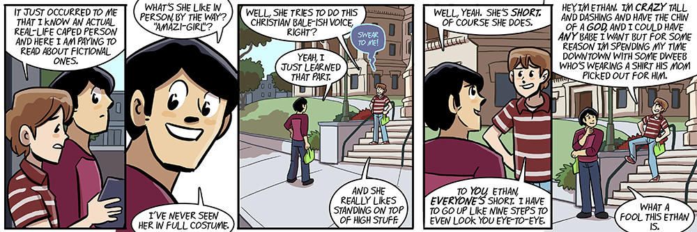 danny does impressions but he only uses them to make fun of himself