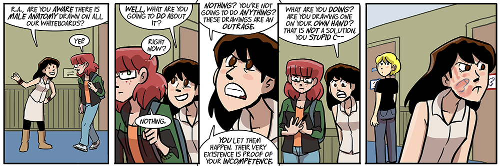 mary's dialog is still angry even when she's smiling