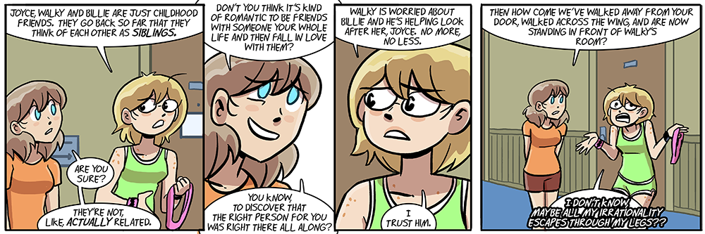 so that's why she runs in the morning