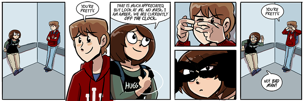 as of this writing, maggie's been out of town for two weeks, and this strip clearly tells me i miss her