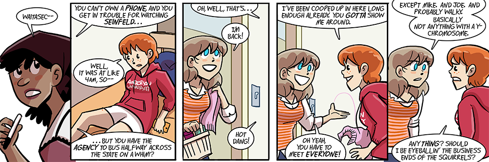 yes when joyce went to the shower she was hiding her change of clothes under her towel shut up