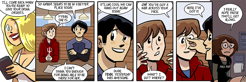 getting all up in each other's space i bet