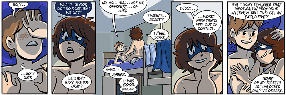 tomorrow's strip'll totes be about a third couple waking up together, but a crazy random couple like galasso and mary