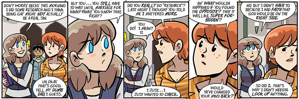 becky and joyce didn't answer a few of each other's questions did they