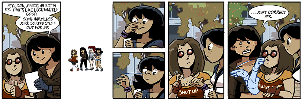 have folks started noticing yet that sign language is often translated in the title of these strips