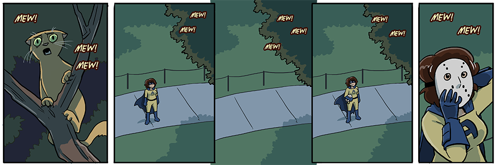 fighting that dude from yesterday's strip is probably less dangerous