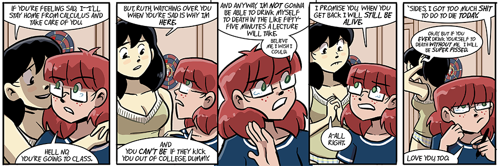 billie and ruth's lovey-dovey talk is a little rough