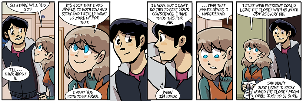 i used ethan's last line in patreon three months ago and had to use it in the comic proper