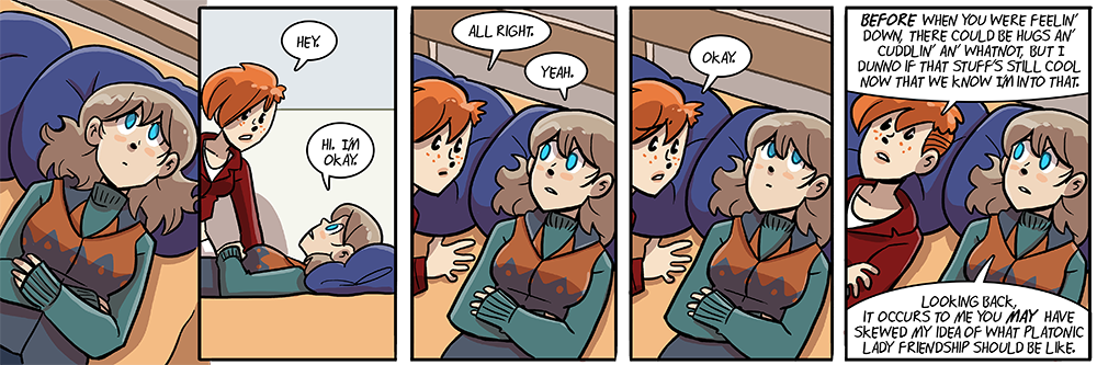 'so i guess it's not normal to try to smell dorothy's hair like you do mine'