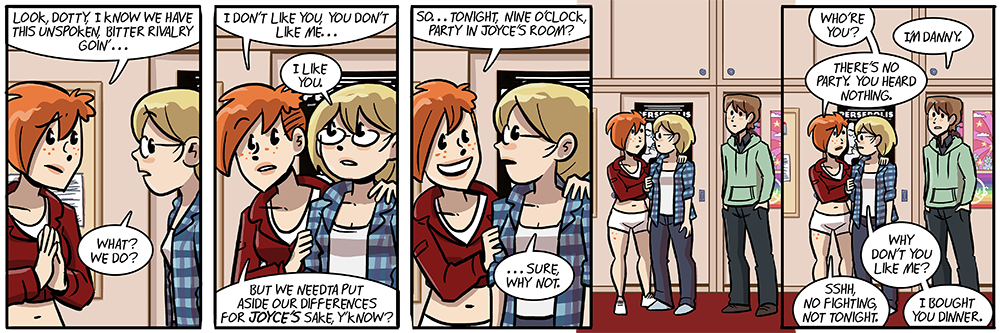 danny name wasn't on joyce's list because joyce barely knows who he is