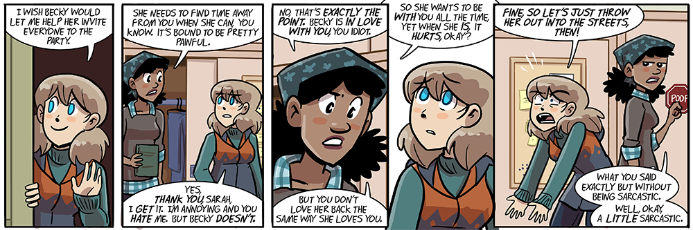 sarah only means it a tiny bit