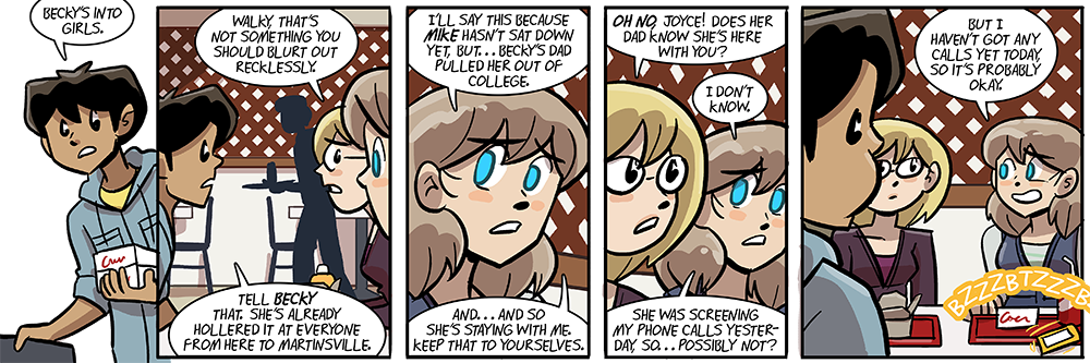 i was tempted to make joyce's ringtone 'i got you babe' because of today