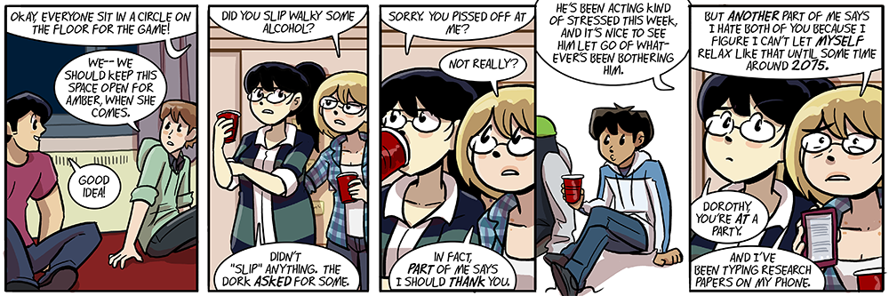 as the sliding timescale overcomes that date, assume it's a vacation weekend she has planned for sophomore year