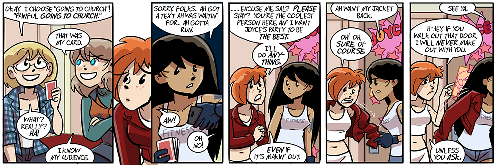 see, she's promising to ask permission now