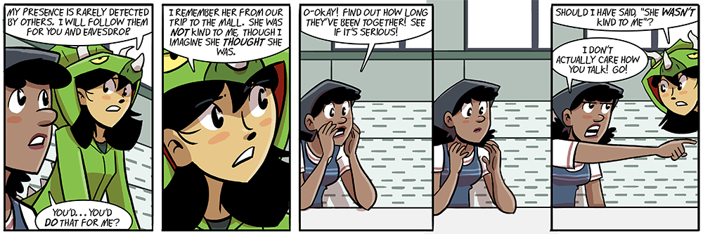 don't overcorrect, dina, i think that use of emphasis was okay