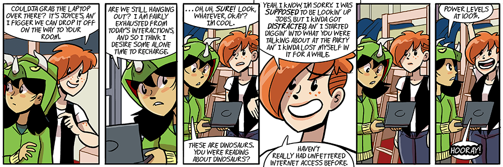 she has a lot of internet to catch up on