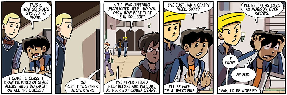 jason mutters under his breath that the character's name is just 'the doctor'