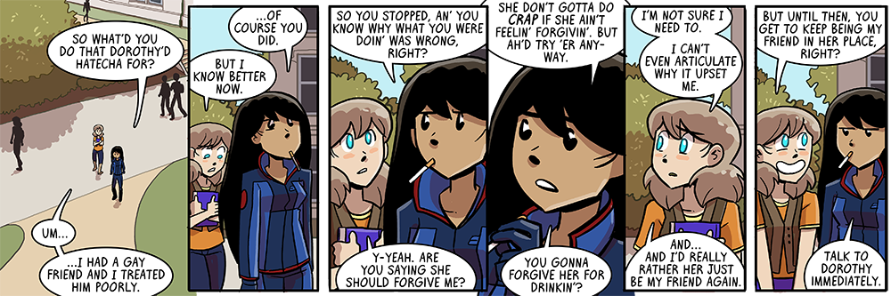 sal's speech patterns really help me find unique strip titles starting on our sixth year