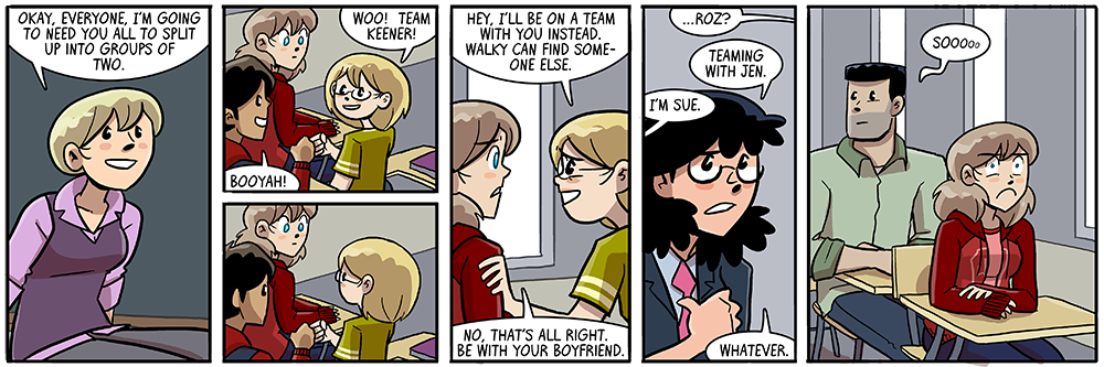 great now she's commenting first INSIDE the comic ITSELF now