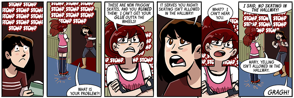 mary studies in the dark, like a vampire