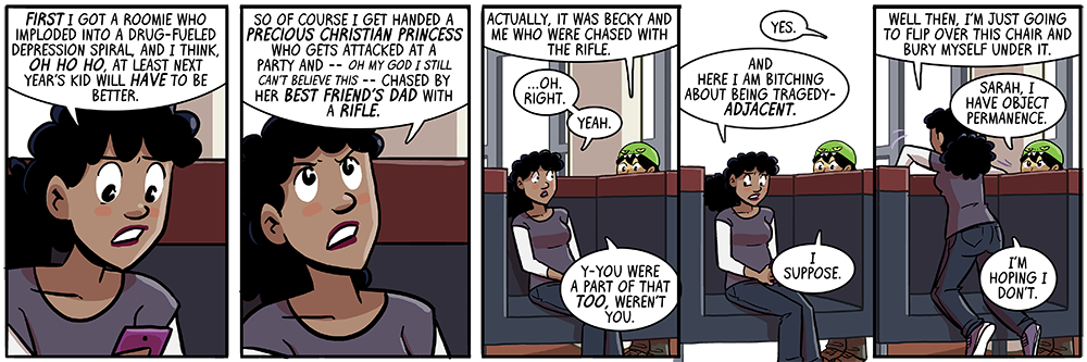 no object permanence would come in handy sometimes