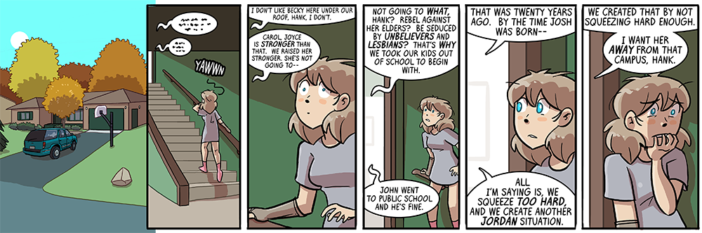 originally this was the storyline's first strip