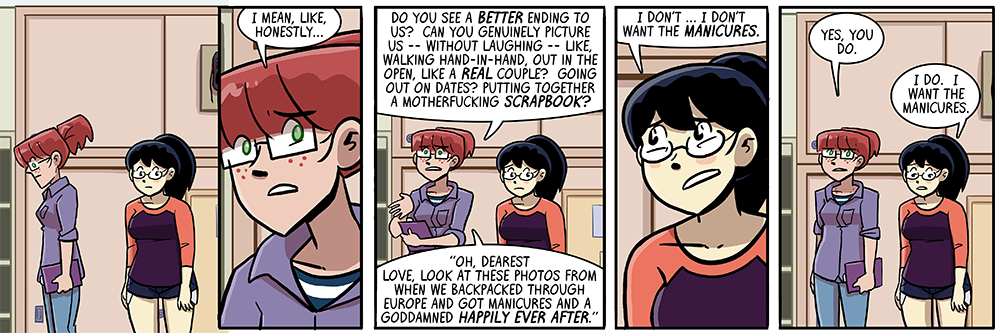 quick, someone draw fan art of the contents of this doubly-fictional scrapbook