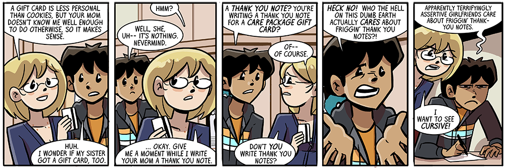 like walky knows cursive