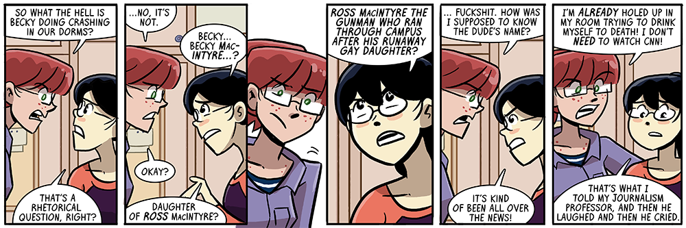 occasional reminder that billie is a journalism major