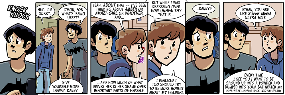 i had sixteen versions of that last line, and they were all nuts, and i'm sorry that i didn't save them