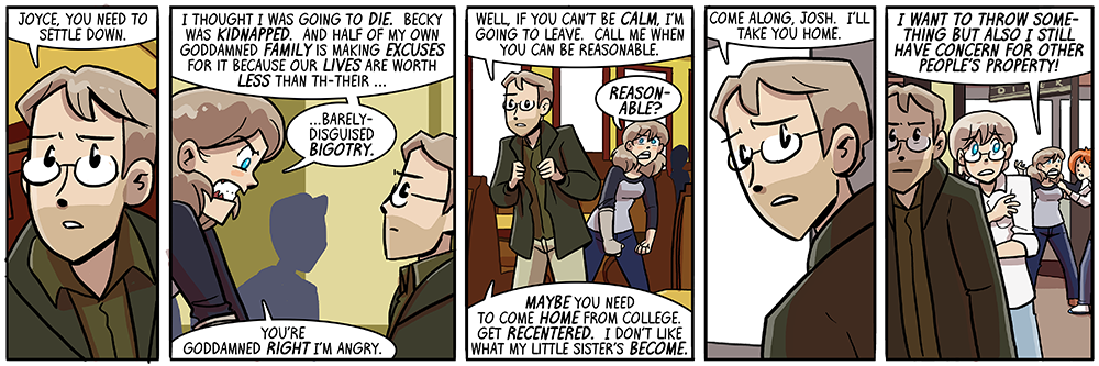 clearly john is the one who is right because he's not shouting