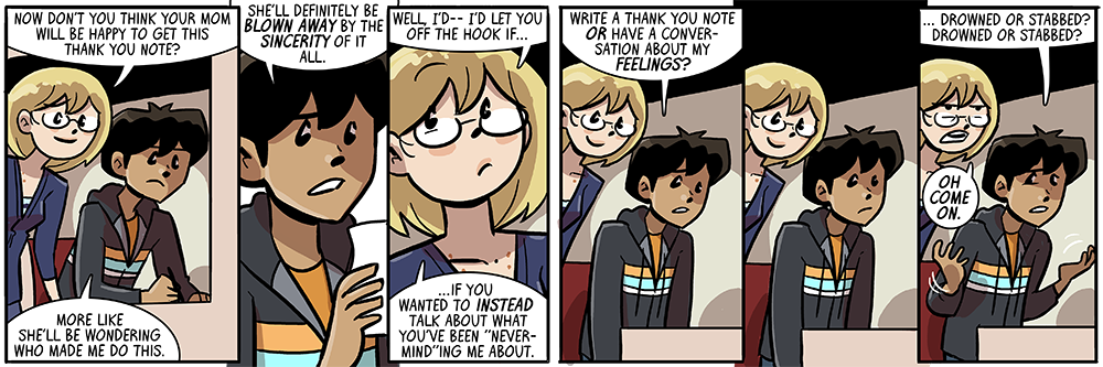 actually maggie does all the thank you cards and i just have to sign my name on them, it's great